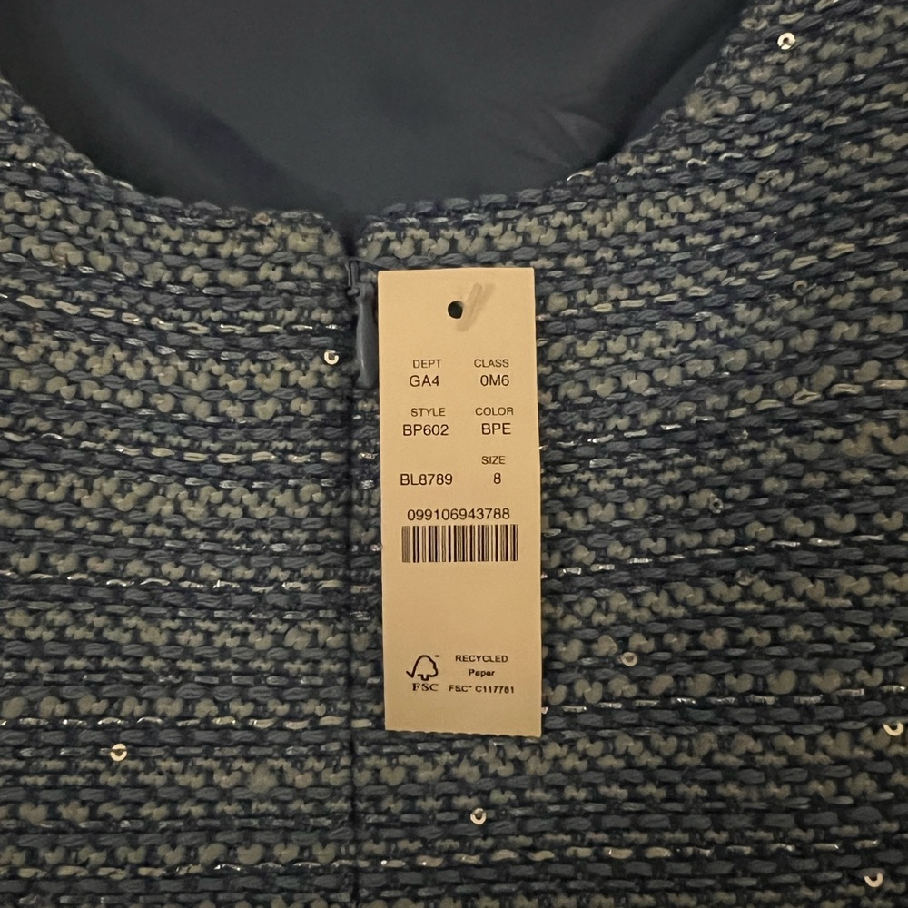 J.Crew Mini sheath dress in sequin tweed BP602 - Picture 3 of 3